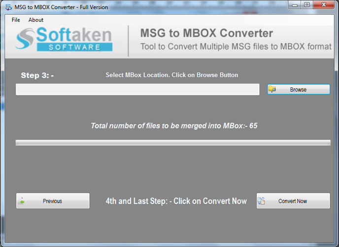 Convert MSG to MBOX File App for MacBook